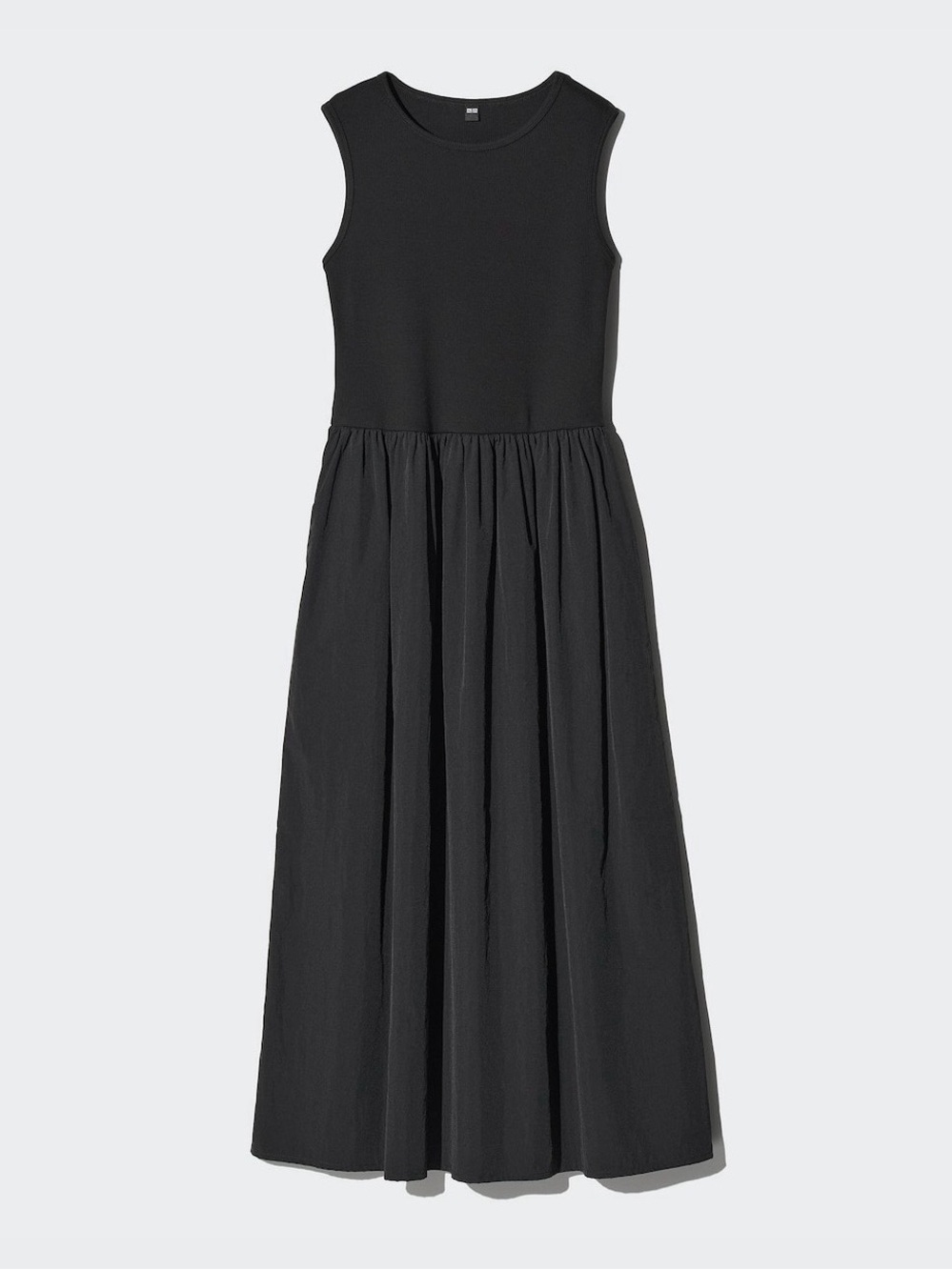 Sleeveless Midi/Maxi Dress - Black